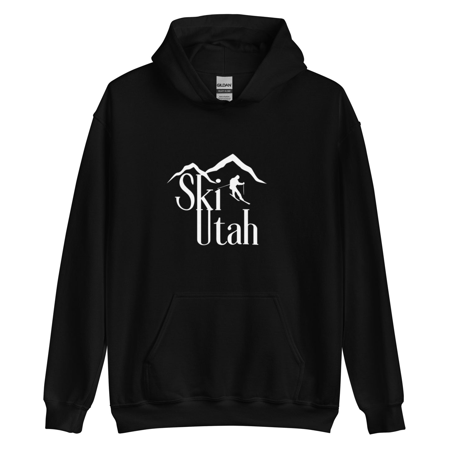 Ski Utah Black Unisex Hoodie