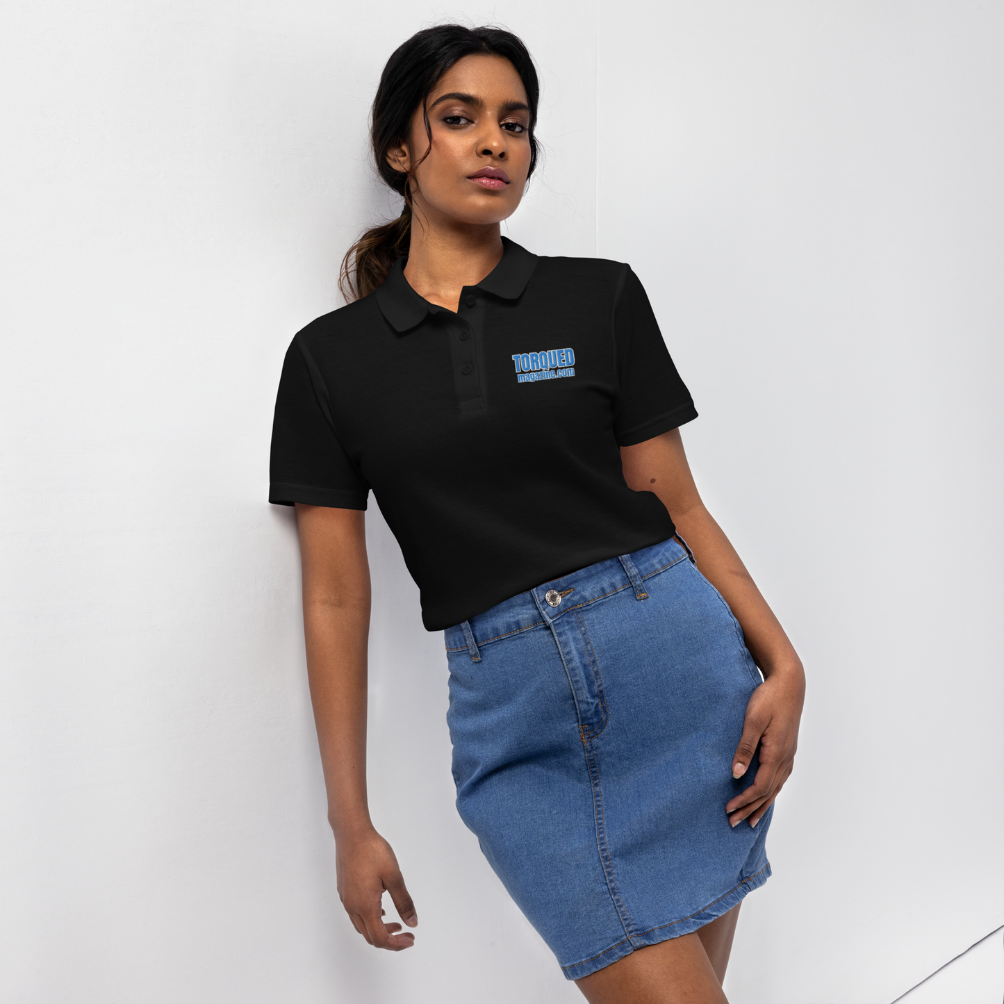 Torqued Magazine women's polo shirt