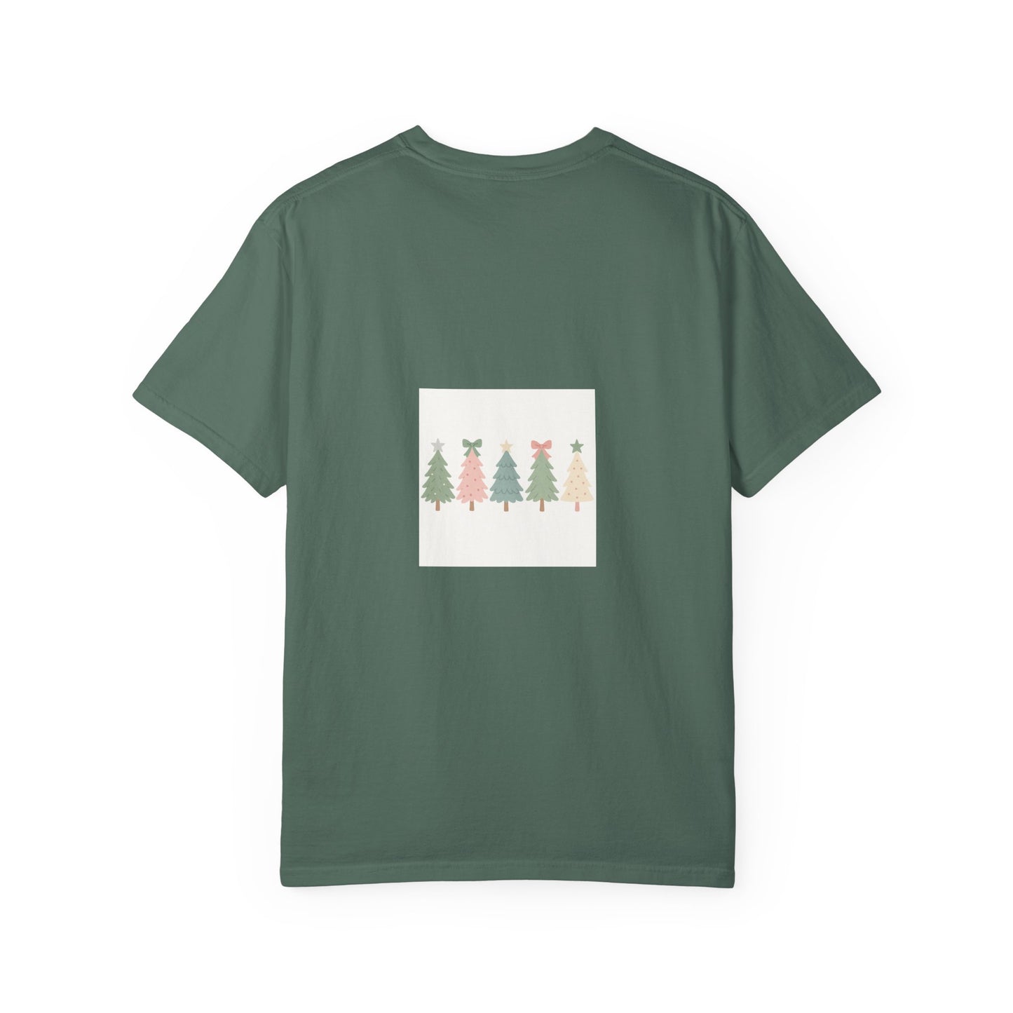 'Tis the Season Pink/Green Christmas Trees Comfort Colors 1717 T-Shirt