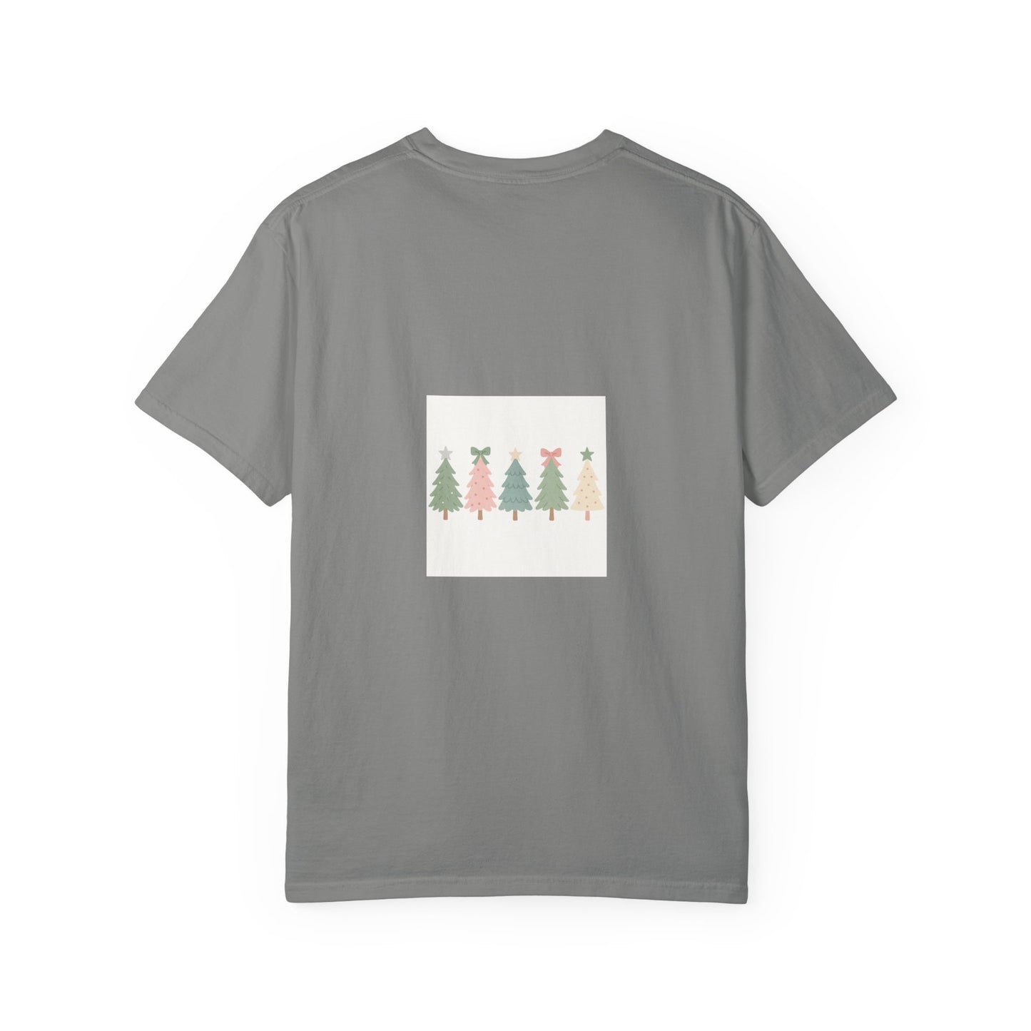 'Tis the Season Pink/Green Christmas Trees Comfort Colors 1717 T-Shirt
